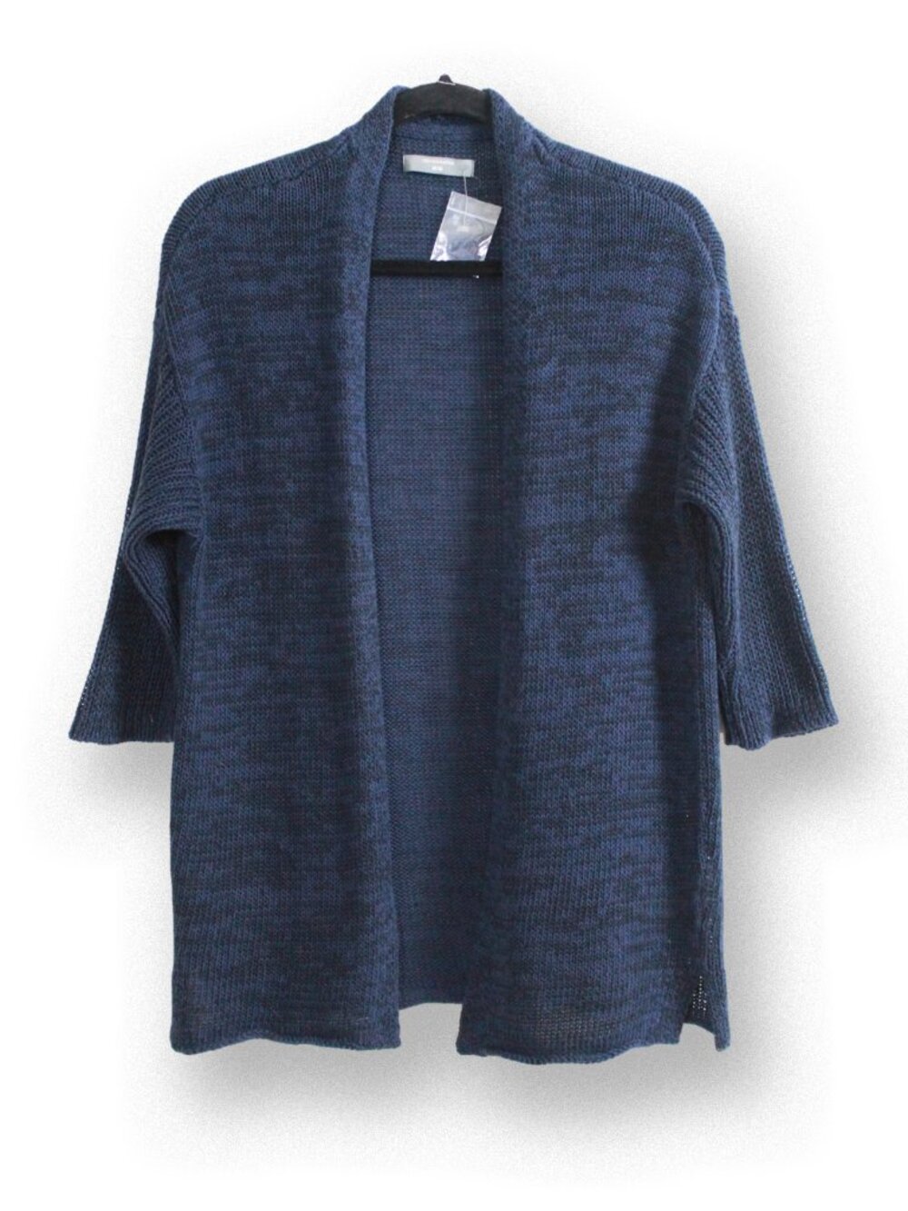 Denver Hayes Cotton Blend Open Front Cardigan Size M
